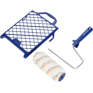 Set rullo per pittura Lux, 3 pezzi: rullo, telaio e griglia per pittura murale e facciate.