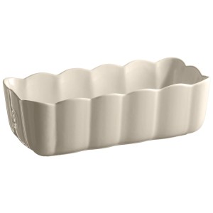 Stampo da forno Madeleine Emile Henry beige, teglia in ceramica, 9x29x13 cm.