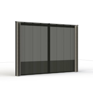 Pannelli laterali Siena Garden grigio-argento 300x210cm per Schattenmanufaktur, privacy e zanzariera.