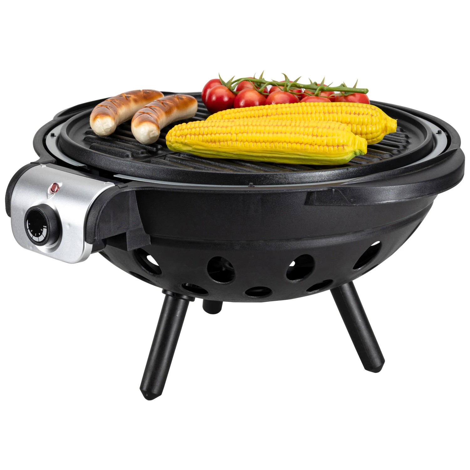 Nouvel Elektrogrill Globe Stahl Schwarz (HxBxT) 45 x 50 x 50,5 cm / 1'600 W kaufen bei OBI