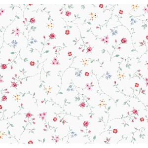 d-c-fix Tischdecke Bella Creme mit floralem Muster, 130x160 cm, eckig.