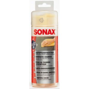 Sonax Autopflegetuch Plus, 43x32 cm, im wiederverschließbaren Behälter. Ideal für Autopflege und Haushalt.