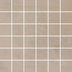 Mosaïque en grès cérame Denver taupe, 30x30 cm, finition mate.