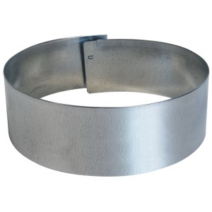 Bordure de pelouse circulaire Bellissa, Ø 40 cm, en métal galvanisé pour une délimitation nette.