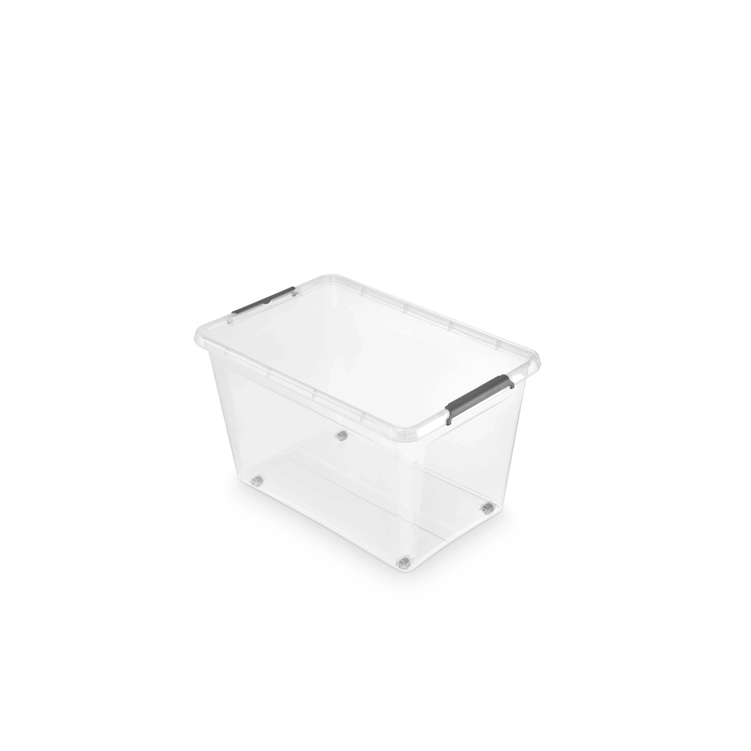 Orthex Smart Store Clipbox 65 Liter | Transparent, Stapelbar, Lebensmittelecht (60x40x43 Cm)