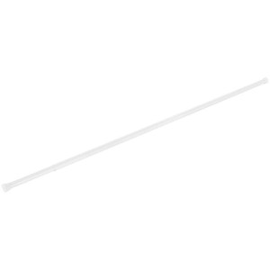 Barre de rideau de douche Diaqua Basic blanche, barre de tension extensible pour douche et baignoire.