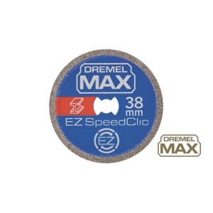 Disco da taglio Dremel Premium Max EZ SpeedClic, 38mm, blu-grigio, per minitrapani.