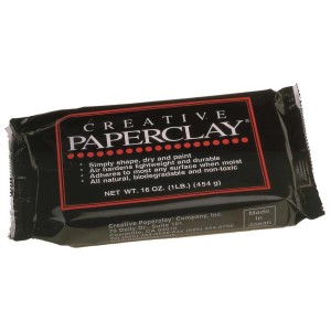 Pâte à modeler Paperclay, 450g, blanche, séchage à l'air et légère.