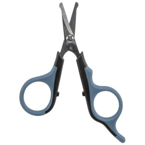 Forbici per muso/zampe Trixie, 9,5 cm, per la cura del pelo di cani e gatti.