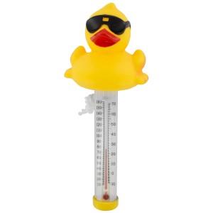 Thermomètre de piscine Steinbach Derby Duck en forme de canard pour mesurer la température de l'eau.