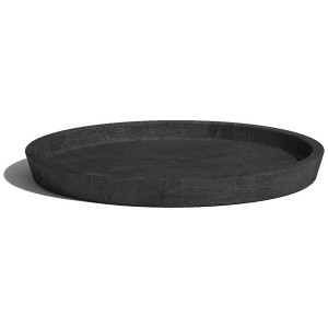 Soucoupe Ecopots Amsterdam gris foncé, Ø 37 cm, pour pots de fleurs.