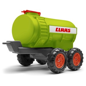 Falk Claas Cisterna per trattore, taglia L-XXL, rimorchio giocattolo verde con logo Claas.