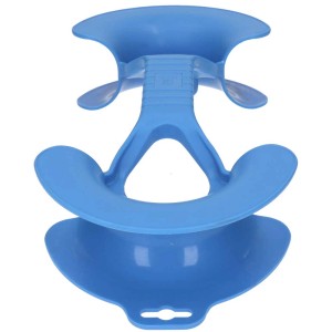 Dévidoir de câble bleu en polypropylène pour le stockage et le transport des câbles.