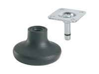 Doerner + Helmer Möbelgleiter Kunststoff Schwarz Ø 5 cm / Höhe 4,2 cm