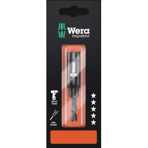 Wera Portainserti Impaktor 897/4 con magnete e anello elastico per una presa sicura.