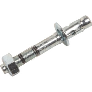 Ancoraggio a bullone LUX, diametro 10 mm, lunghezza 95 mm, acciaio zincato per muri in cemento.