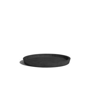 Sottovaso Ecopots Amsterdam grigio scuro, Ø 29 cm, per uso interno ed esterno.