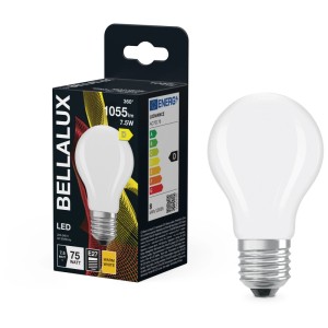 Ampoule LED Bellalux, forme classique, E27, 75W, blanc chaud, mat.