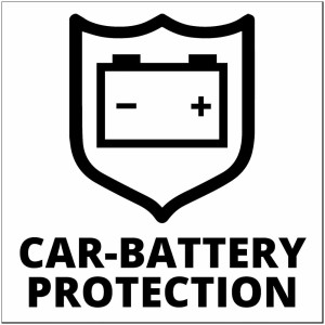 Simbolo di protezione della batteria auto per Einhell PXC-Charger Power X-Car Charger 3A.