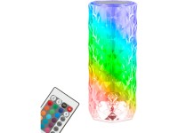 Brilo Akku-Tischleuchte Kristalloptik LED dimmbar RGB 2,3 W Ø 9 cm / 65 lm