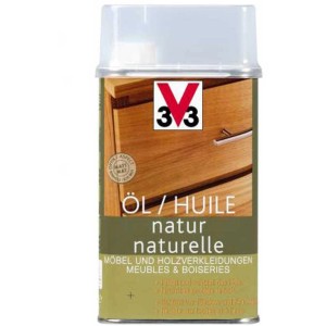 Holz-Öl Natur Wenge 500ml für Möbel und Holzverkleidungen. Schützt und pflegt Holz.