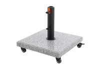 Doppler Granitsockel myZone Rollbar Grau 40 kg