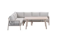 Garden Impressions Lounge-Set Decala Aluminium Helles Taupe 5-tlg.