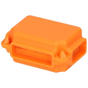 Gel-Box arancione IPX8 taglia S in plastica per morsetti di connessione.