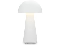 Brilo Akku-Tischleuchte Fungo Weiss LED dimmbar 3'000 K / 2,6 W / 300 lm