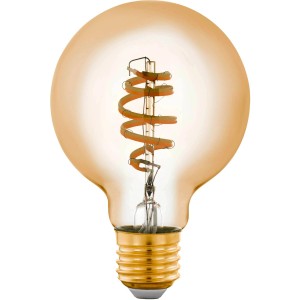Lampadina LED Eglo Zigbee Amber, 4.9 W, E27, con LED a spirale.