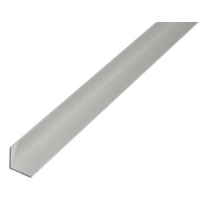Profilo angolare in alluminio a lati uguali, 10x10x1000 mm, argento.