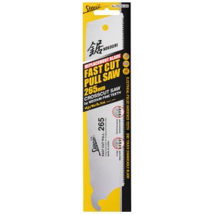 Lame de scie de rechange Shogun Kataba 265 mm pour scies à main, travail fin du bois.