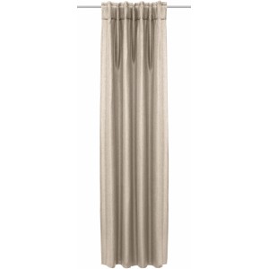 Sciarpa ad anello DimOut beige con passanti nascosti, 245x135 cm, per tende da finestra.