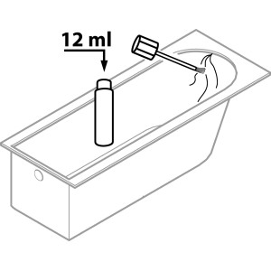 Illustrazione: Pennarello di vernice bianca (12ml) per ritocchi in bagno/cucina.