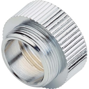 Adaptateur chromé M22 x 24,1 mm (G 3/4) pour robinets de puisage.