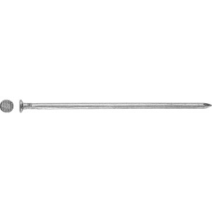Clou fil LUX, 6x180 mm, tête plate, brut, 1 kg, pour construction bois.