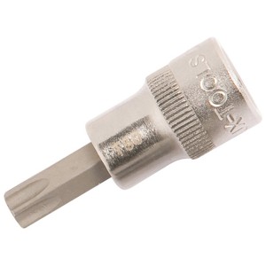 Douille LUX BIT TX50 Comfort, 12,5 mm, acier chrome vanadium, pour clés et extracteurs.