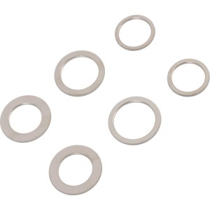 Set anelli di riduzione LUX-TOOLS, 6 anelli in ottone per lame circolari e troncatrici.