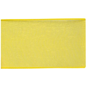 Ruban d'organza jaune, largeur 38 mm, longueur 5 m, brillant, idéal pour décorer et bricoler.