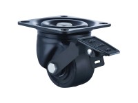 Doerner + Helmer SL-PA-Lenkrolle mit Feststeller Schwarz Ø 6,5 cm / Höhe 5 cm