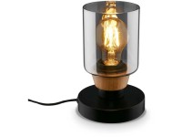 Briloner Tischleuchte Schwarz-Smoke Ø 100 mm / Höhe 185 mm