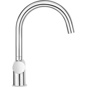 Mitigeur de cuisine baliv KI-5151 chromé, robinet à levier unique avec bec pivotant.