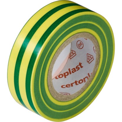 OBI Nastro isolante Verde Giallo 25 x 10 m