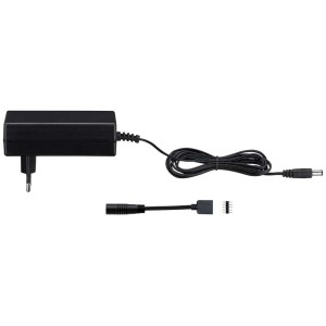 Alimentatore LED universale Paulmann nero 36W con accessori per strisce LED.