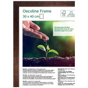 Cornice Oecoline in legno marrone, 30x40 cm, per foto e immagini.