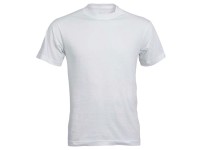 T-Shirt mit Rundhalsausschnitt Baumwolle Weiss