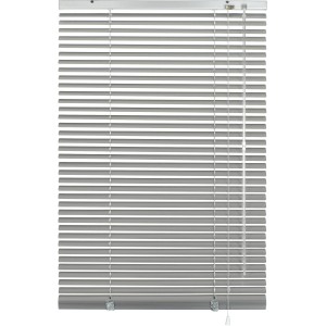 Gardinia Tenda Veneziana in alluminio, 60x130 cm, argento. Protezione solare e privacy per finestre.