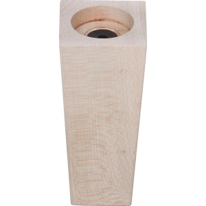Gamba per mobili quadrata in acero, alta 130 mm. Gamba per mobili per un design personalizzato.