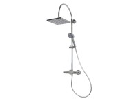 Breuer Duschsystem Aquamaxx 200 inkl. Thermostat und Kopfbrause eckig