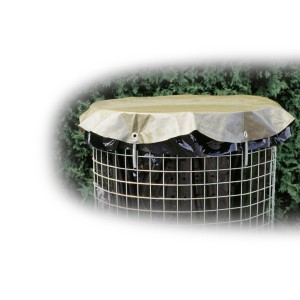Copertura compost Windhager con molla di tensione, zincata, per la protezione dagli agenti atmosferici.